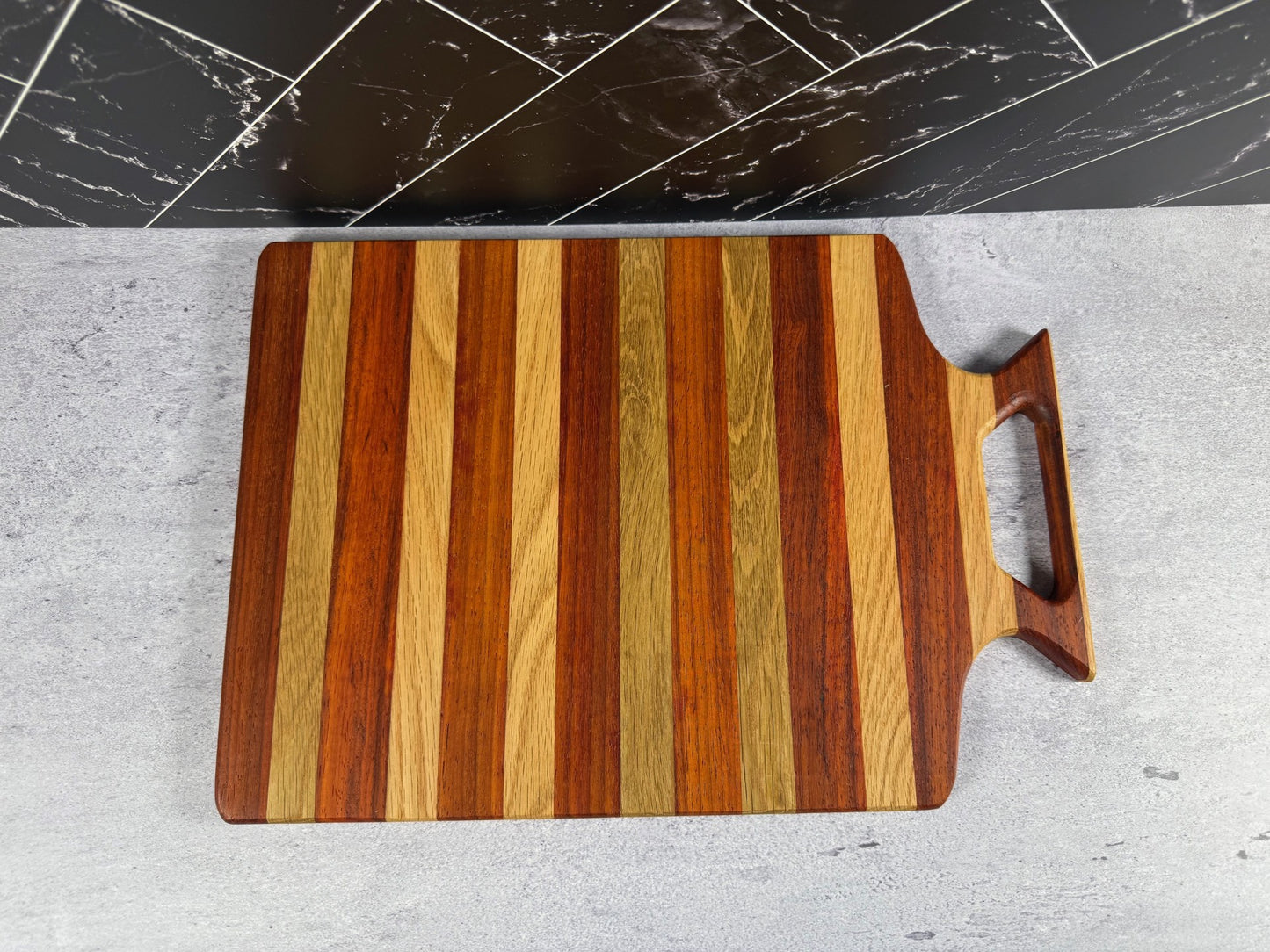 Medium stripped charcuterie board