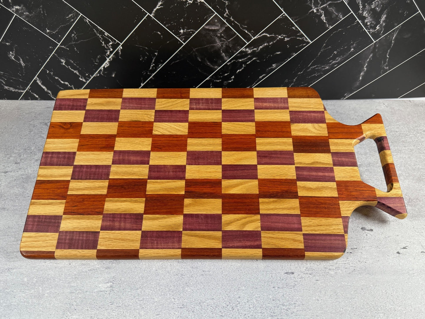 Large checkered charcuterie board