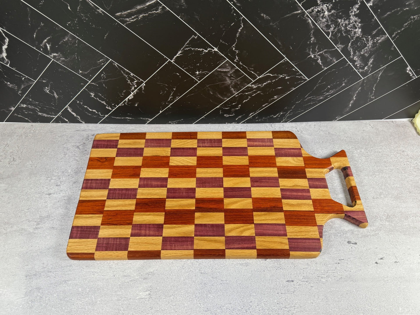 Large checkered charcuterie board