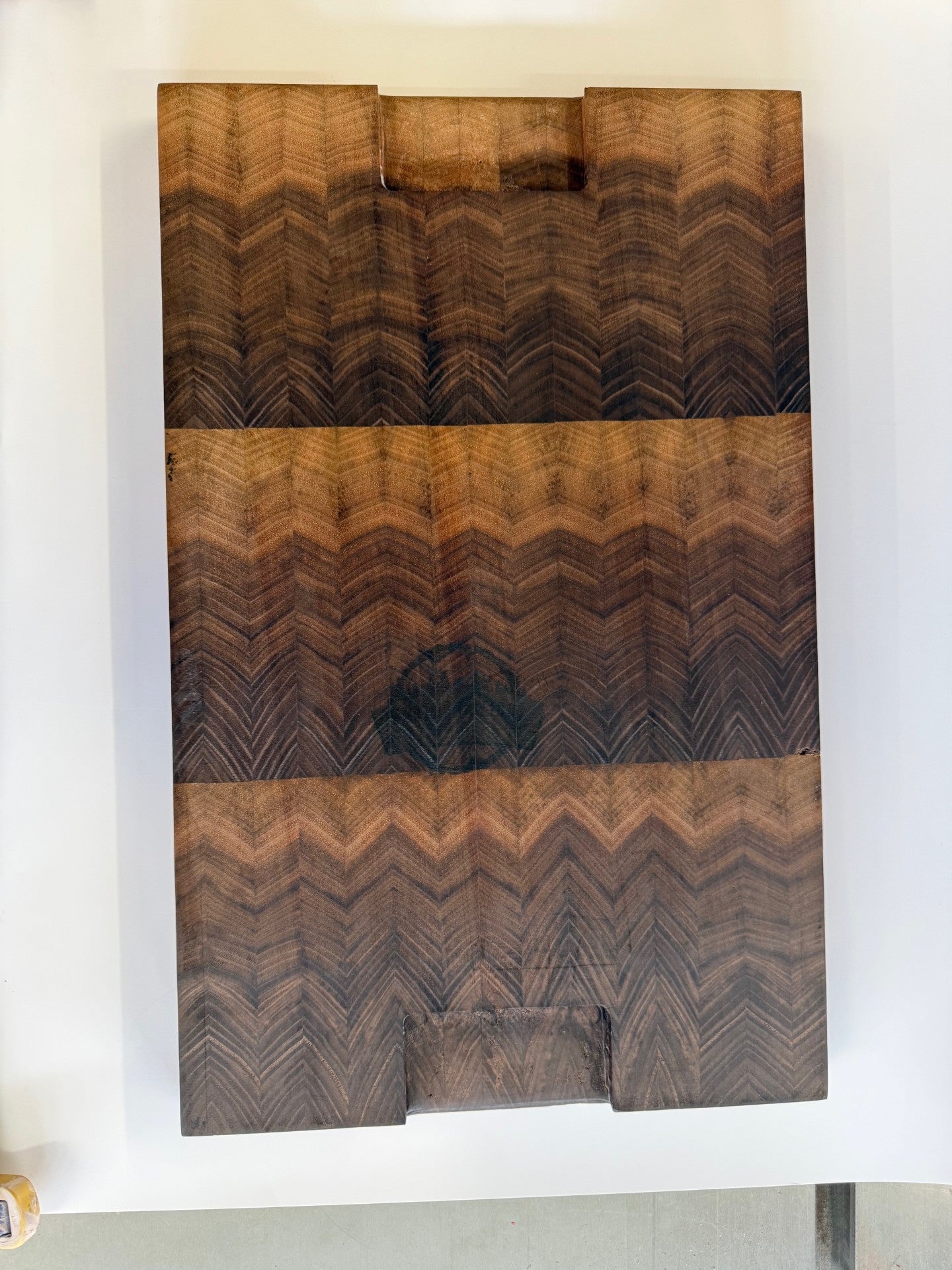 End grain butcher block board