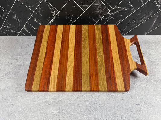 Medium stripped charcuterie board