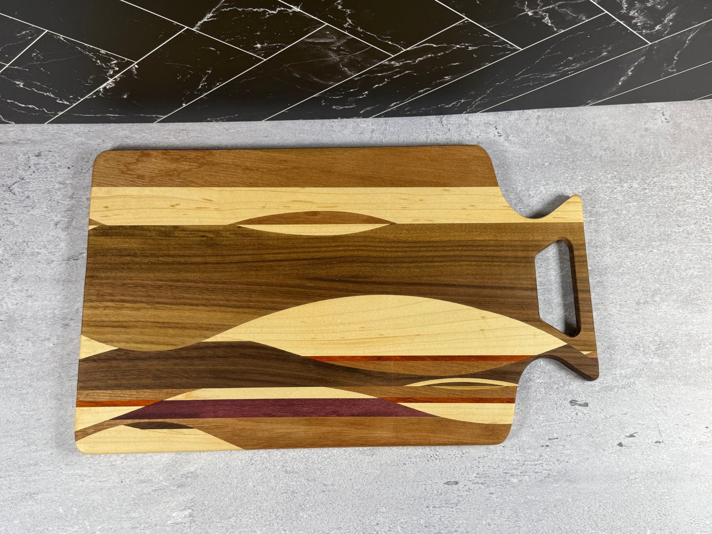Charcuterie board: woven wood